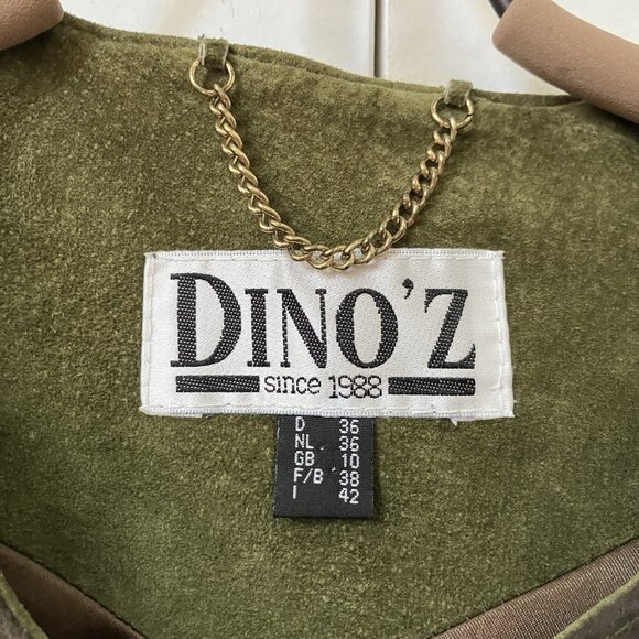 Vintage Dino'z Suede Patchwork Jacket Womens Leather 80s 90s Art to Wear - Picture 4 of 10